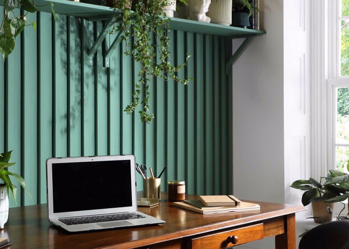 IKEA Hacks Turned a Stairwell Nook into a Hardworking Home Office