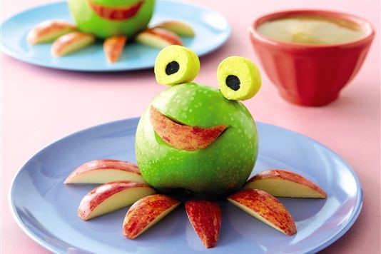 Apple frog with butterscotch sauce recipe