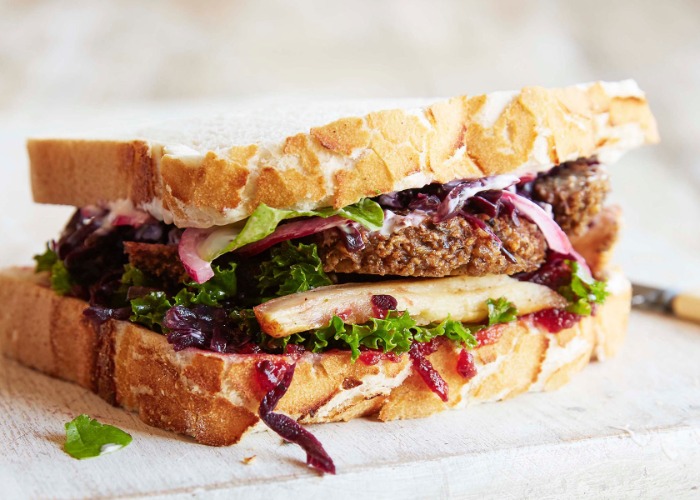 Vegan Christmas leftover sandwich recipe