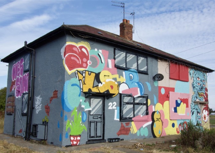 Ugly or beautiful? Yorkshire home COVERED in graffiti 