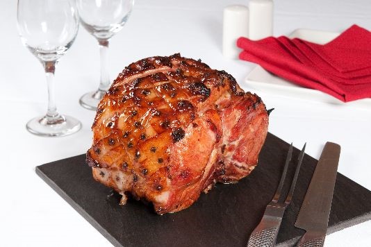 Honey-glazed gammon recipe