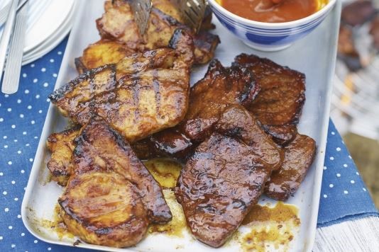 Heston Blumenthal's pork steaks with barbecue sauce recipe