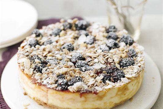 Berry crumble cheesecake recipe