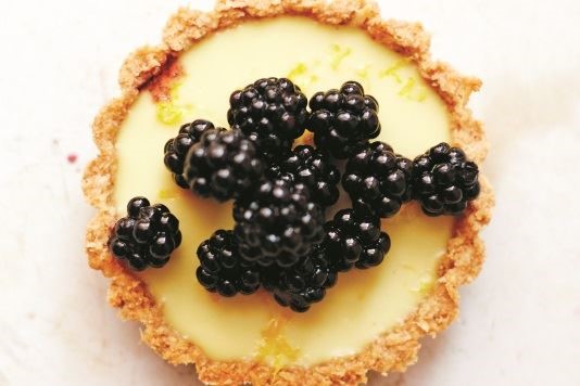 Blackberry lemon cream tartlets recipe