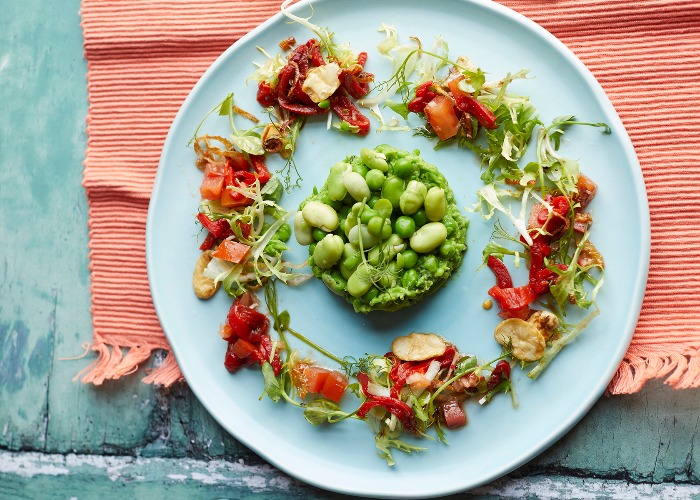 Pea and broad bean salad recipe