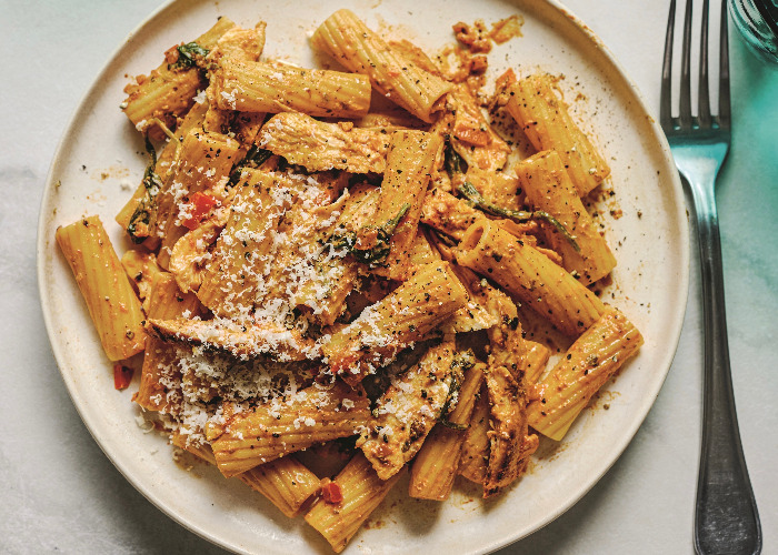 Creamy peri peri rigatoni recipe