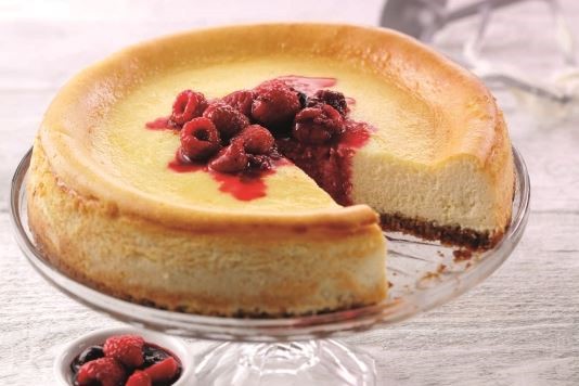 New York Cheesecake with berry compote recipe