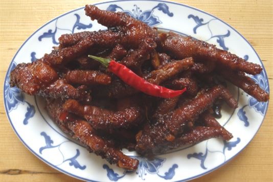 Spicy chicken feet recipe 