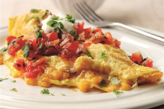 Chilli cheese and jalapeño omelette recipe