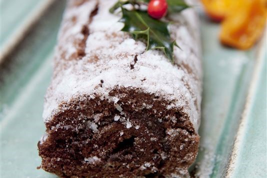 Christmas chocolate roulade recipe