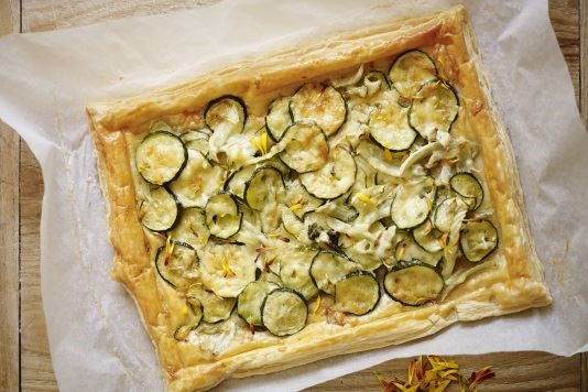 Grow and cook: courgette and fennel tart recipe