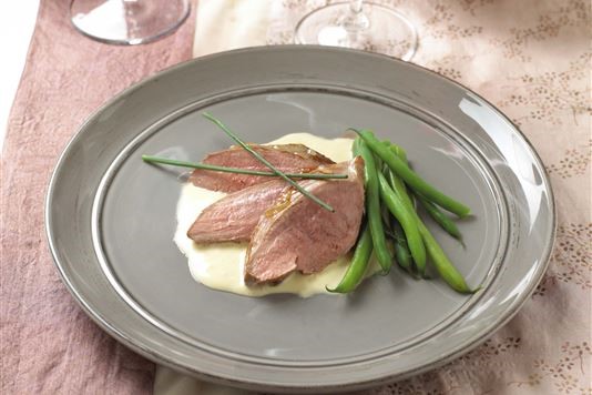 Mary Berry's duck breasts with a piquant lime and ginger sauce recipe