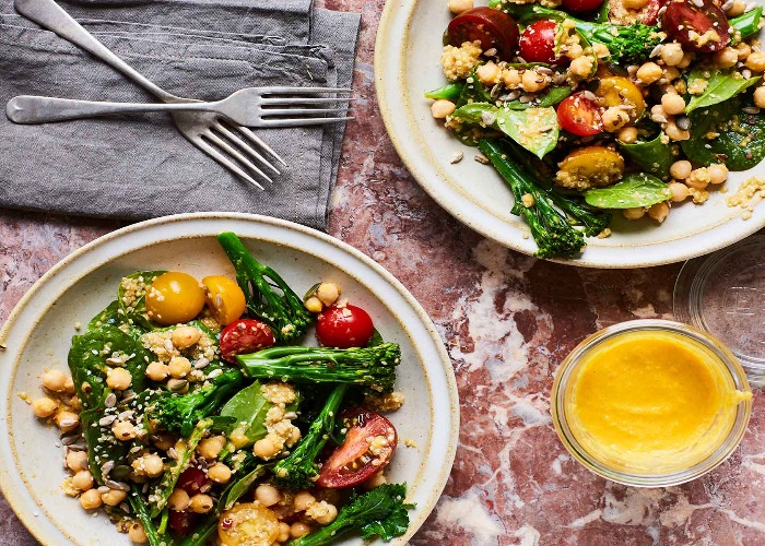 Broccoli and spinach salad recipe