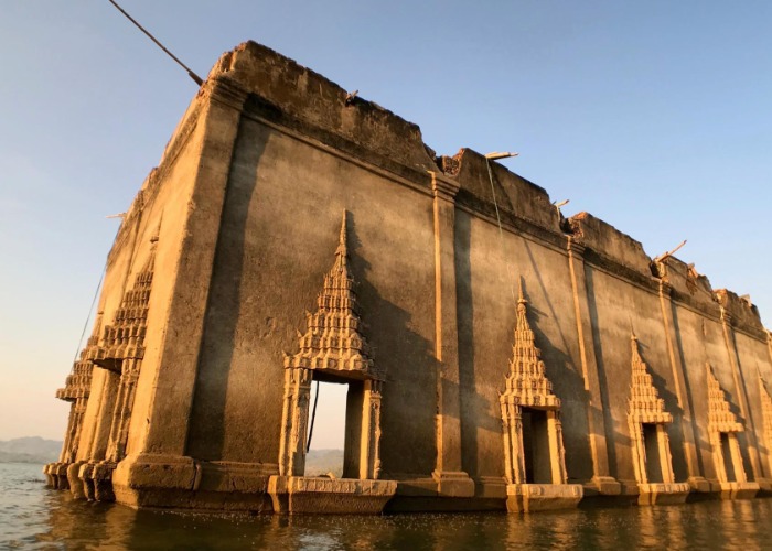 Ancient ruins and sunken villages that have risen from the deep