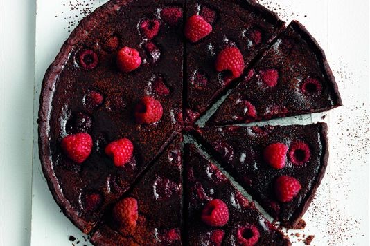 Chocolate and raspberry tart recipe