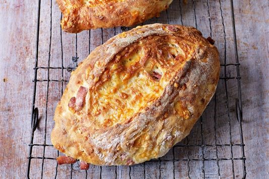 Bacon and cheddar loaves recipe