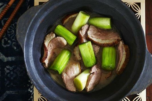 Duck and leek hotpot recipe