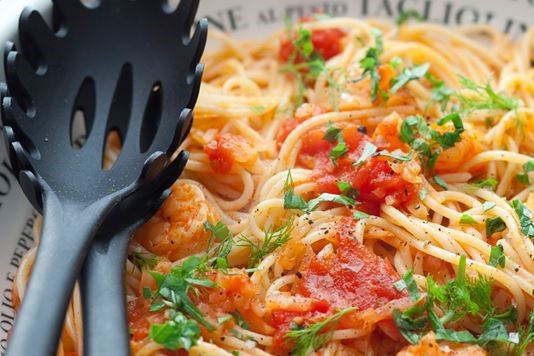 Prawn and fennel spaghetti recipe 