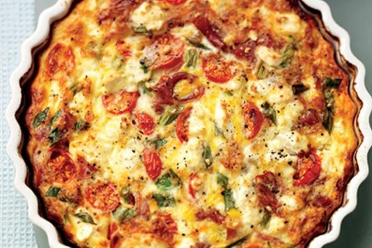 Forget-the-pastry quiche recipe