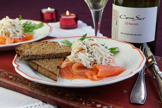 Smoked salmon with toasted homemade beer bread recipe