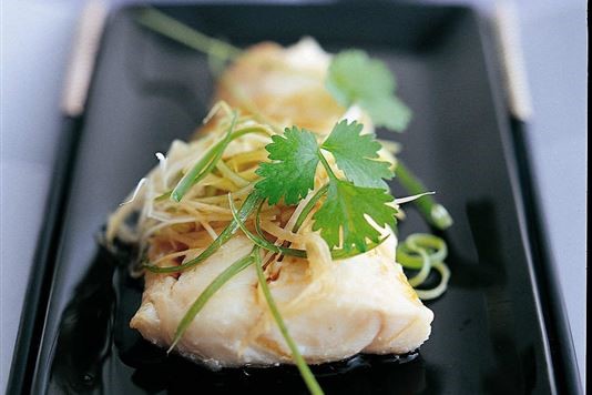 Ken Hom's steamed fish Cantonese style recipe