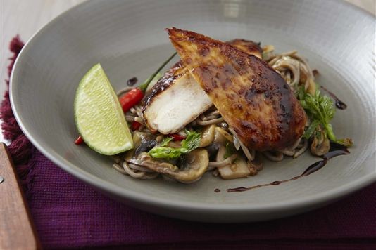 Chicken teriyaki with soba noodles recipe