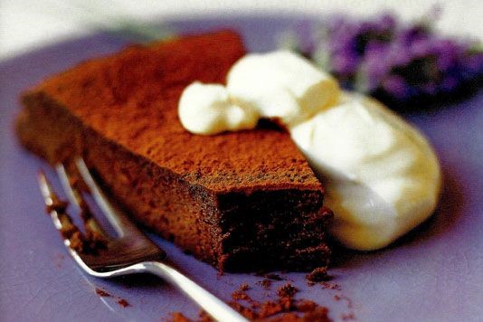 Pressed chocolate and lavender torte recipe