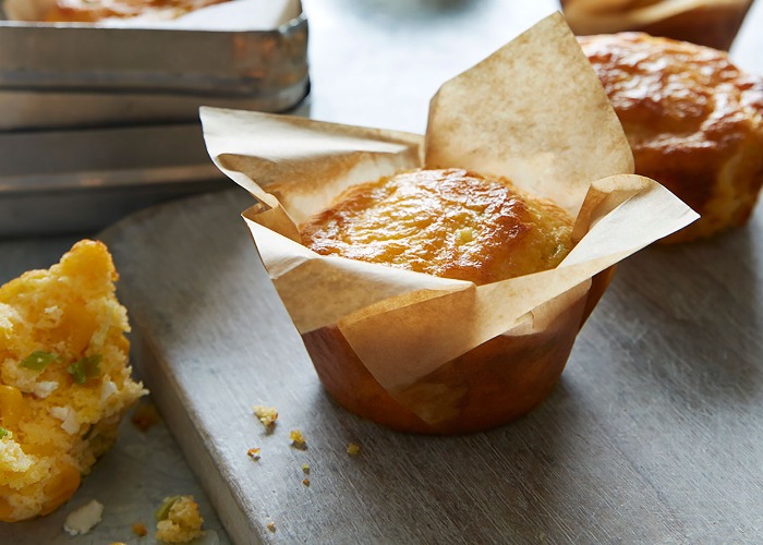 Cheesy cornbread muffins recipe
