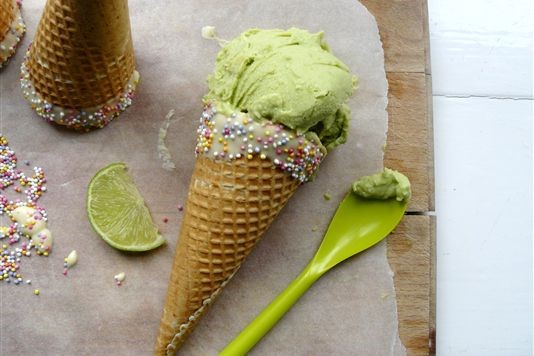 Avocado and lime ice cream recipe