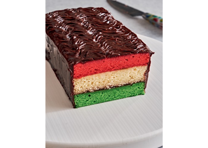 Rainbow cookie loaf cake recipe