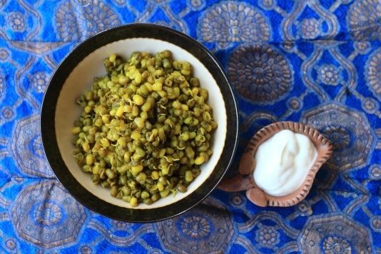 Stir-fried green mung recipe