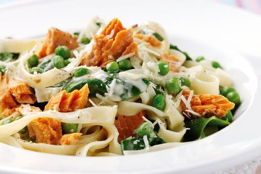 James Martin's tagliatelle with salmon recipe