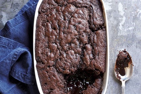 James Martin's baked double chocolate pudding recipe 