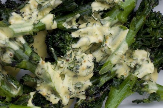 Broccoli with hollandaise recipe