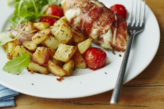 Italian roast chicken with rosemary potatoes recipe