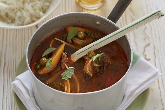 Venison jungle curry with green banana recipe