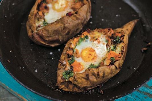 Levi Roots' sweet potatoes with spicy sausage recipe