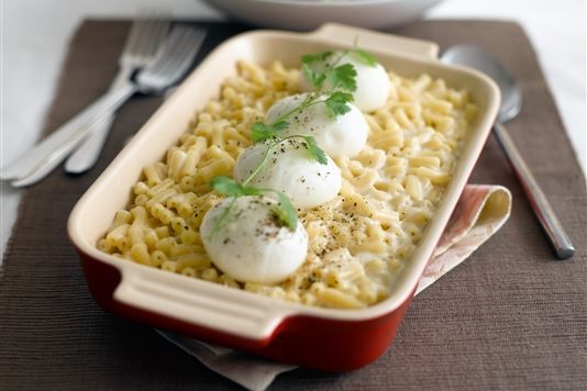 Marco Pierre White's macaroni cheese with soft boiled eggs recipe