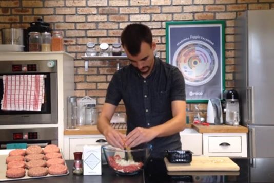 Homemade beef burgers recipe