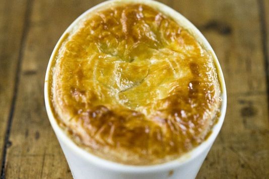 Cod, leek and blue cheese pies recipe