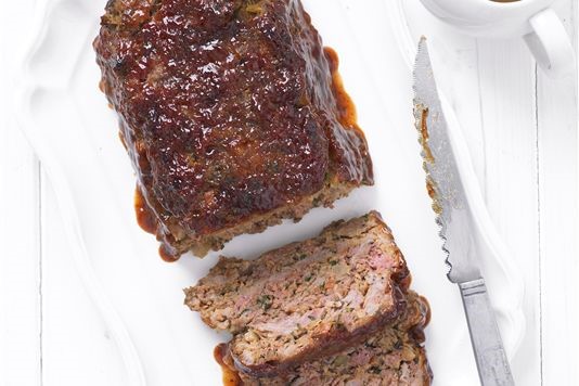 The Hairy Bikers' meat loaf with gravy recipe