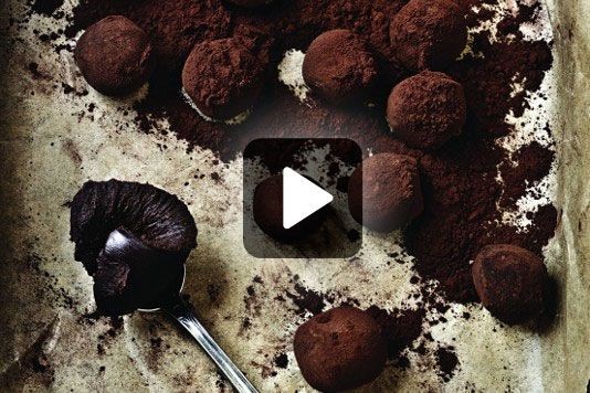 Paul A Young's port and stilton chocolate truffles recipe