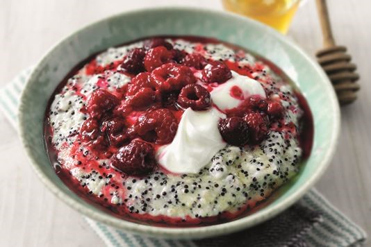 Red & black quinoa porridge recipe 