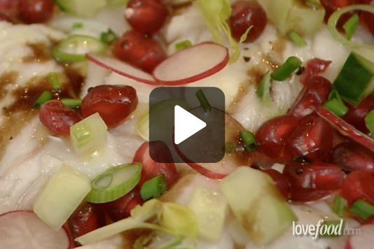 Sea bass and pomegranate ceviche recipe