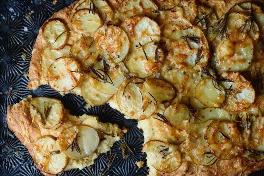 Potato and rosemary soda focaccia recipe