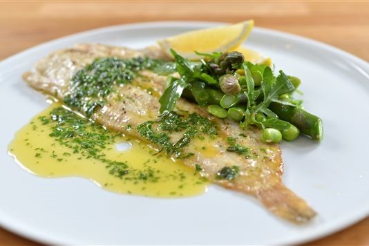 with baked sauce fish recipe recipe Allenâ€™s Dover baked sole Rachel herb butter with