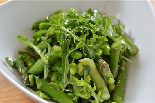 Rachel Allen’s broad bean and asparagus salad recipe