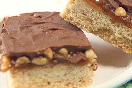 Rachel Allen's chocolate, toffee and peanut squares recipe