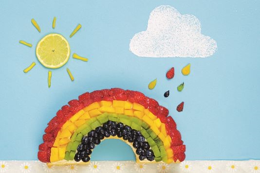 Frances Quinn's rainbow cake recipe