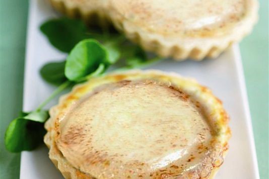 Roasted vegetable and goats' cheese tartlets recipe